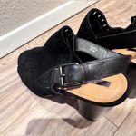 Tahari  Maya Black Suede Open-Toed Heels sz 8.5M Photo 8
