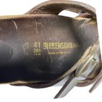 Birkenstock Mayari Sandals Women's 41 US 10 Metallic Gold Brown Leather Comfort Photo 8