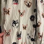 PJ Salvage Womens White Dog Print Pajama Set size small Photo 3