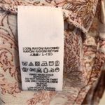 Free People Lady Luck Tunic Mini dress Blouse L Cream/Rust Photo 12