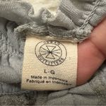 Urban Outfitters Silver Glittery Shay Puff Sleeve Smocked Crop Top - Size Large Photo 2