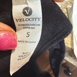 Velocity Black Racerback Sports Bra with Front Zipper Photo 4