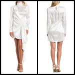 💕RONNY KOBO💕 Ria Side Knot Satin Dress ~ XS White NWT Photo 1