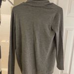 Garnet Hill  Soft Gray Eco Merino Wool Convertible Cardigan Medium Photo 5