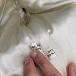 Rabbit Dyed Fur Full Zip Up Hoodie Jacket White Cream Soft Fluffy Size Medium Photo 3