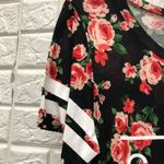 Raggs II Riches  floral rose print graphic tee CHIC HAPPENS junior‎ size M Photo 2