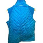 Columbia Bright Sky Blue Women's Quilted Puffer Vest w/ Full Zipper & Collar XL Photo 2