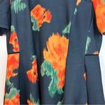 McGinn/Anthropolgie Poppy Palette Floral Short Sleeve Flared Mini Dress Size 10 Blue Photo 9