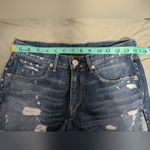 3x1  NYC Distressed Denim Shorts W2/27 Medium Wash Photo 6