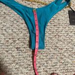 Michael Costello  x Revolve Monica teal chain Cheeky Bikini- Size Small Photo 9
