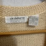 Liz Claiborne Liz Clairborne Hand Knitted Womens Sweater Cardigan 100% Worsted Wool Petite Photo 3