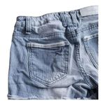 ZCO Jeans Premium Blue Striped Denim Jean Shorts Distressed Junior Size 1 Cotton Photo 5