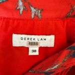 Derek Lam  10 Crosby - Red Floral Pleated Dress Sz 38/2 Photo 6