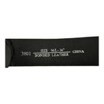 Black Leather Belt Buckle Zebra Calf Hair Rhinestone Gunmetal Cross Size 36 M/L Photo 4