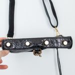 Rebecca Minkoff Mini Mac Crocodile Crossbody Bag Black Adjustable Strap Edgy Photo 3