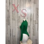 Prima Emerald Green High Neck Long Sleeve Bodysuit – Size XS Photo 3