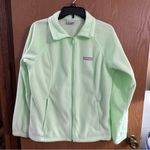 Columbia  Women's Fleece Jacket Mint Green Full Zip Long Sleeve Size Large EUC Photo 0