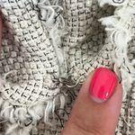 J. McLaughlin  Martha Jacket Small NWT $268 Fringe Tweed‎ Cotton Solid Tan Ecru Photo 2