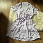 Hill House  The Laura Dress In Lilac Striped Lenin Photo 2