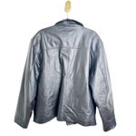 Vintage Leather Black 100% Genuine Leather Zip Up Bomber Jacket XXL Size XL Photo 2