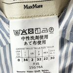 Weekend Max Mara Dinda Stripe Cotton Long Sleeve Top Size 0 Blue Photo 3