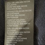 Anthropologie  Linen Belted Wide Leg Pants Navy Size 16 NEW Photo 5