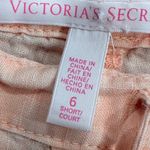 Victoria's Secret Linen Blend Wide Leg Pants Coral Bright Orange Size 6 Short Photo 3