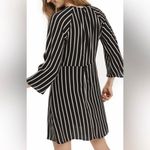 Topshop  Womens Black/Cream Long Sleeved Striped Dress Size 2 Photo 1