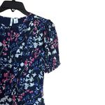 Lewit Midi Dress Womens 2 Multicolor Floral Print Silk Valentines Cocktail Photo 2
