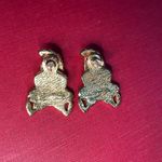 Women’s Christmas 🤶 Festive Santa Claus 🎅🏻 Earrings in Red white and Gold Photo 1