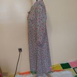 American Vintage Lady Mendal Cottage Core Floral Night Dress Sheer Thin Floral Vintage Large Photo 12