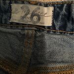 We The Free  People Destroyed Button Fly Straight Leg Blue Jeans Womens Size 26 Photo 5