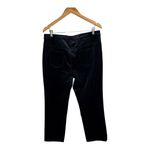 Ellen Tracy Velvet Pants Cropped Career Casual Blue Women Size 12 Photo 4