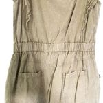 Newbury Kustom Washed Green Zipper Sleeveless Straight Leg Jumpsuit Size Medium Photo 9