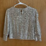 Alexia Admor Alexia By  Blake‎ Sequin Top Small Silver Photo 5