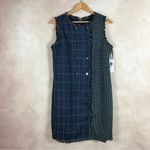 Julia Jordan JULIA JORDON Navy Tweed Grid Shift Dress NWT 14 Photo 4
