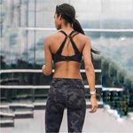 Zyia Adjustable Forest Camo Bra Sz L New With Tags Black/Gray Photo 4