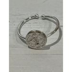 Ring lot of 5 Evil Eye Wave Coin Silver Tone Boho Jewelry size 6 and 7 Photo 4