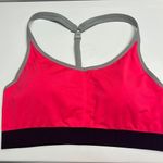 Athleta  Bright Coral & Navy Padded Pullover Adjustable Razorback Sports Bra- XL Photo 3