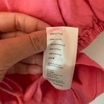 Free People  Hot Pink Kitty Tee Puff Sleeve Cropped Tie Blouse Women's size XS Photo 9