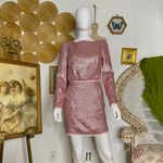 Rachel Zoe Cadence Long Sleeve Sequin Open Back Sequin Dress Photo 4