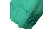 LL Bean Brand Women's Green 100% Cotton Peacoat Size Medium Pockets Photo 2