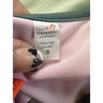 Loco Boutique Hawaii Solid Orange Gray Logo Flounce Sporty Crop Swim Bra Top S Photo 4