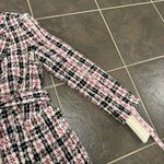 Favorite Daughter The City Plaid Tweed Belted Blazer Jacket Red Photo 12