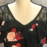 Candie's Candie’s || Black floral blouse Photo 1