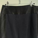 Tory Burch Black Pencil Skirt Textured Trim Career Wear Women's Small Photo 1