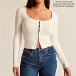 Abercrombie & Fitch Hook and Eye Cropped Slim Cardigan Sweater Black Size Small Photo 18