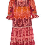 Farm Rio NWT  Ainika Embroidered Print Macaws Maxi Dress Size‎ XS $345 Photo 0