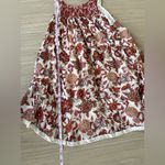 Free People Floral Mini Dress in Red and Cream Photo 6