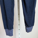 Stateside sz S Navy Blue Waffle-Knit Lounge Jogger Pants Photo 6